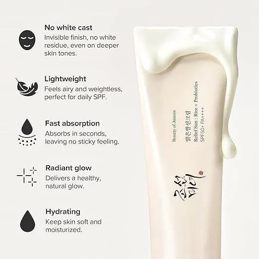 Beauty of Joseon Relief Sun SPF50+ (Rice + Probiotics) (50ml) 6